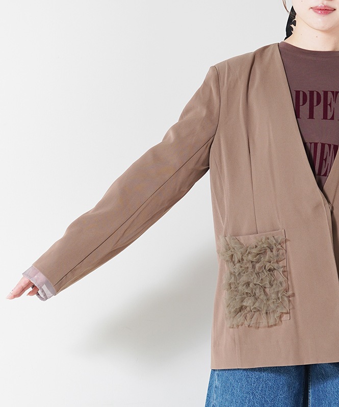 ポケットフリルジャケット | ALL ITEM | ROOM903 online