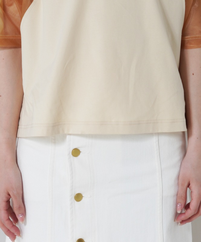 SALTPLUS JAPAN LUXURY JERSEY切替クルーネックTOPS