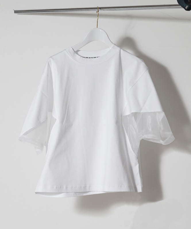 SALTPLUS JAPAN LUXURY JERSEY切替クルーネックTOPS