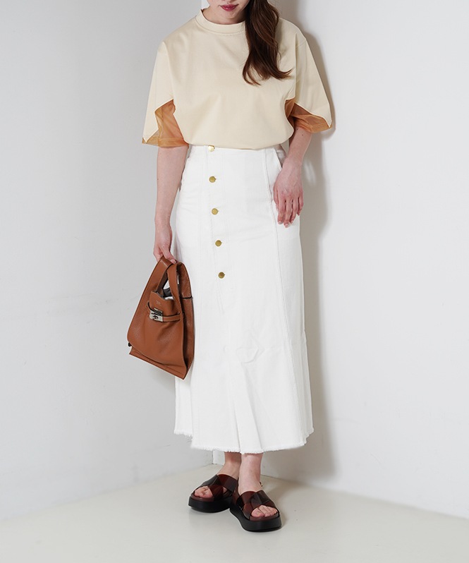 SALTPLUS JAPAN LUXURY JERSEY切替クルーネックTOPS