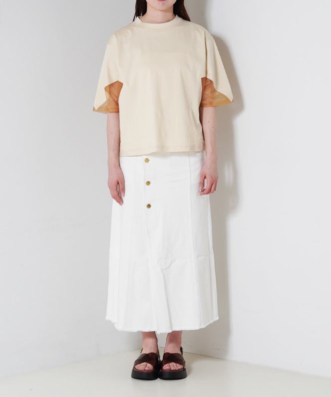 SALTPLUS JAPAN LUXURY JERSEY切替クルーネックTOPS