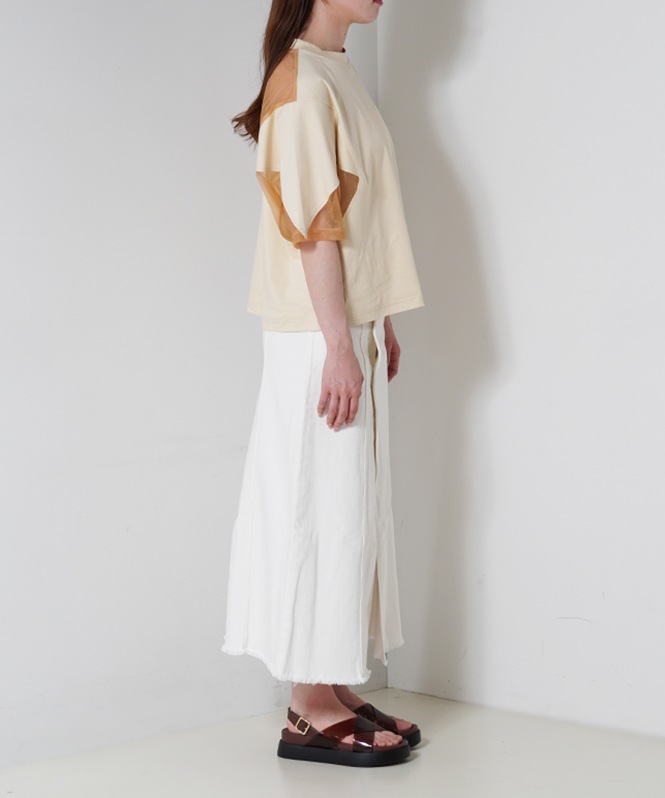 SALTPLUS JAPAN LUXURY JERSEY切替クルーネックTOPS