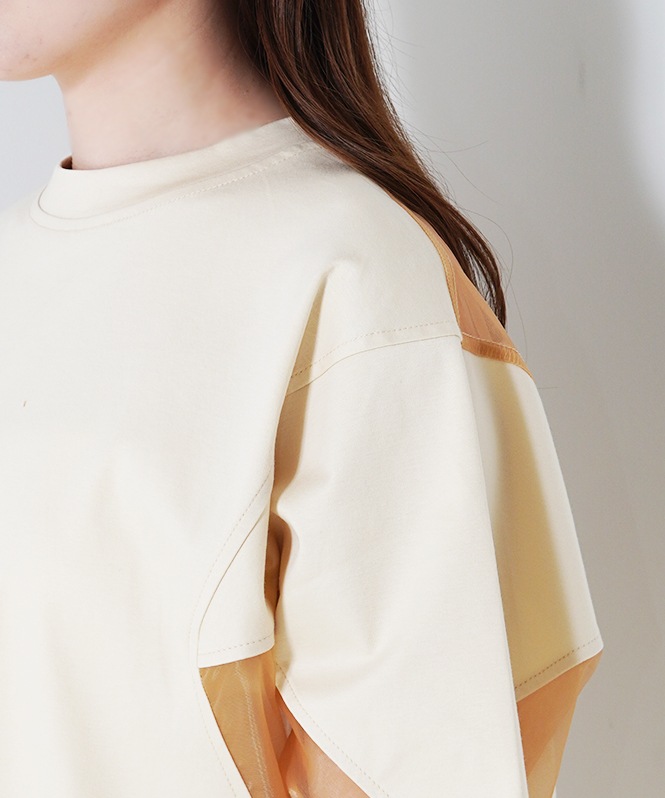 SALTPLUS JAPAN LUXURY JERSEY切替クルーネックTOPS