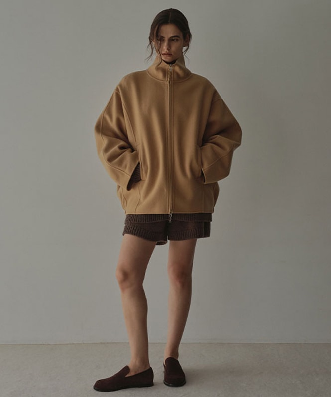 メルトンスタンドネックリバーブルゾン | OUTER,コート | ROOM903 online