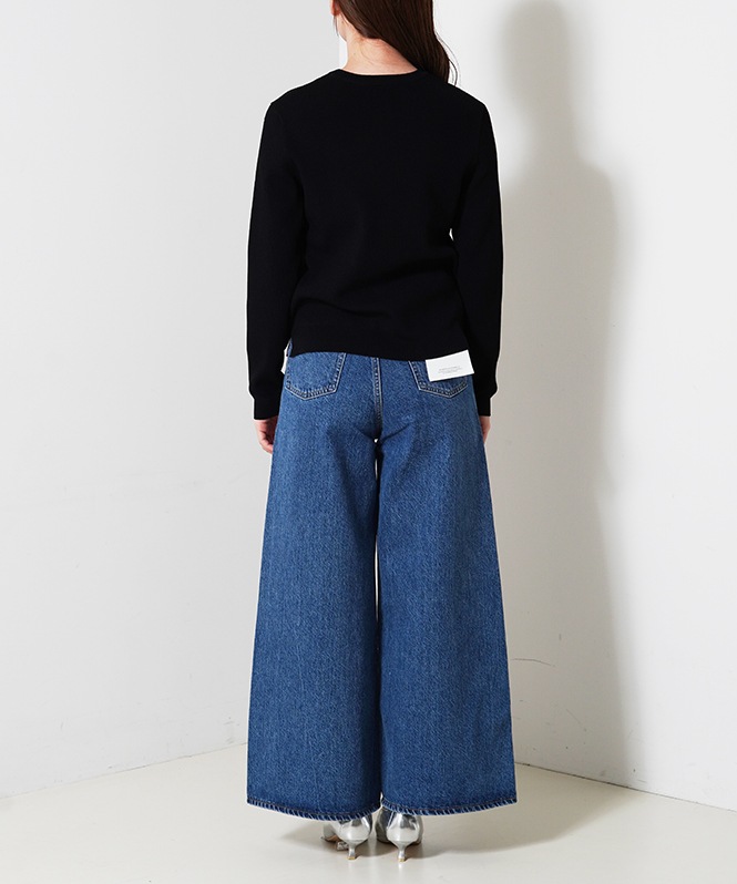 刺しゅうリブニットプルオーバー | TOPS,ニット | ROOM903 online