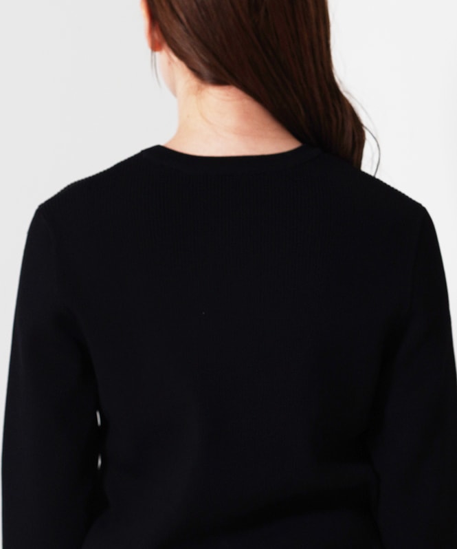 刺しゅうリブニットプルオーバー | TOPS,ニット | ROOM903 online