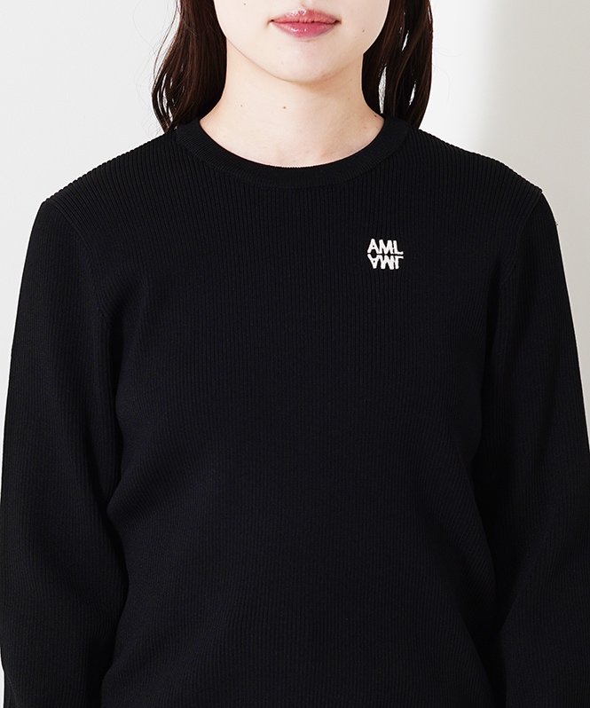 刺しゅうリブニットプルオーバー | TOPS,ニット | ROOM903 online