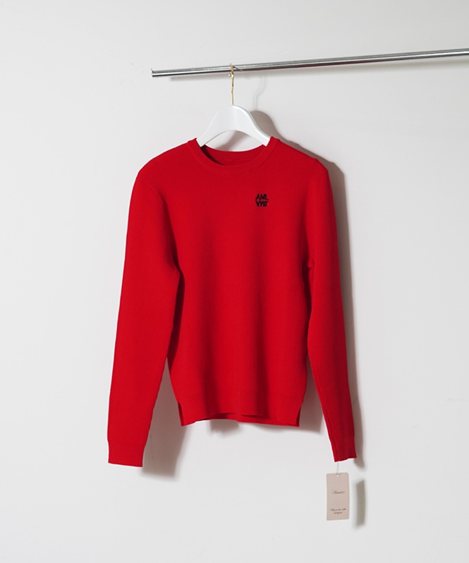 刺しゅうリブニットプルオーバー | TOPS,ニット | ROOM903 online