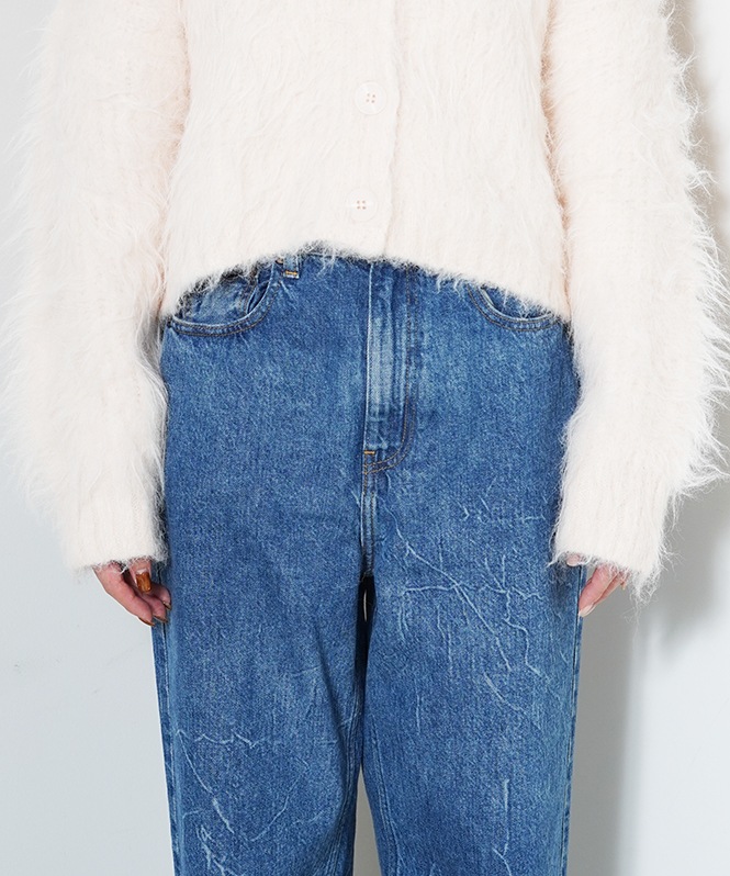 シャギーニットカーディガン