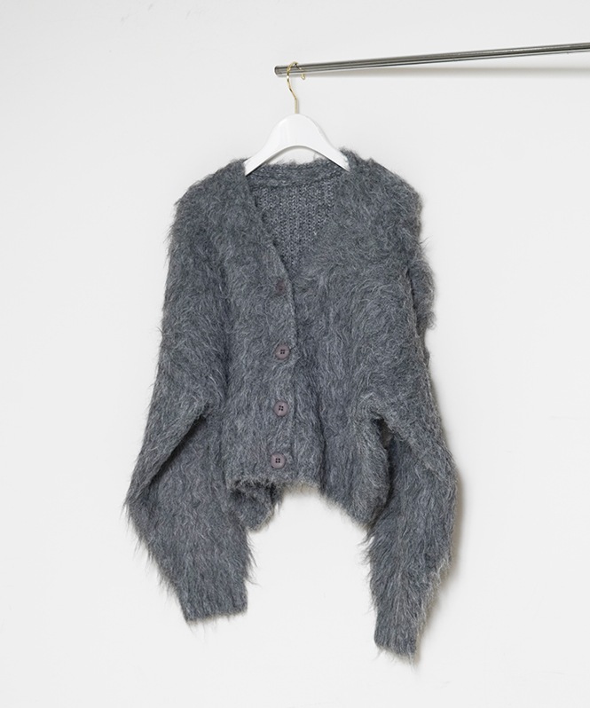 シャギーニットカーディガン