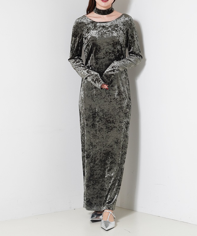 sparkle lace velour dress | ONEPIECE,ドレス | ROOM903 online