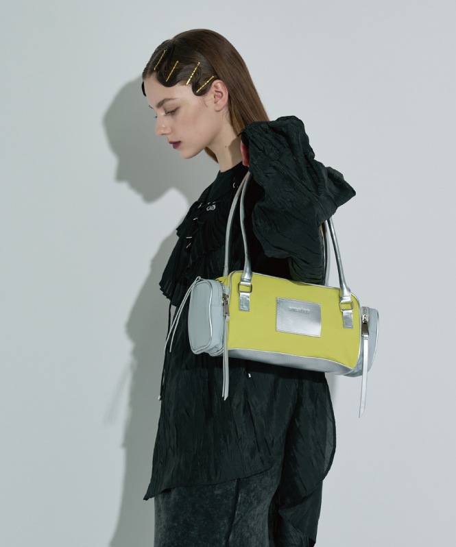 2トーンカラーナイロンバッグ