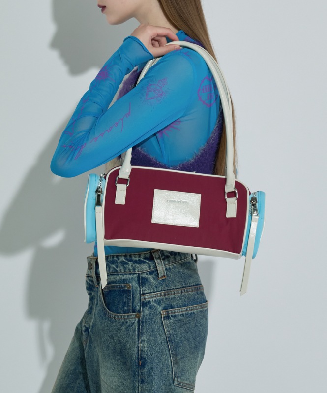 2トーンカラーナイロンバッグ