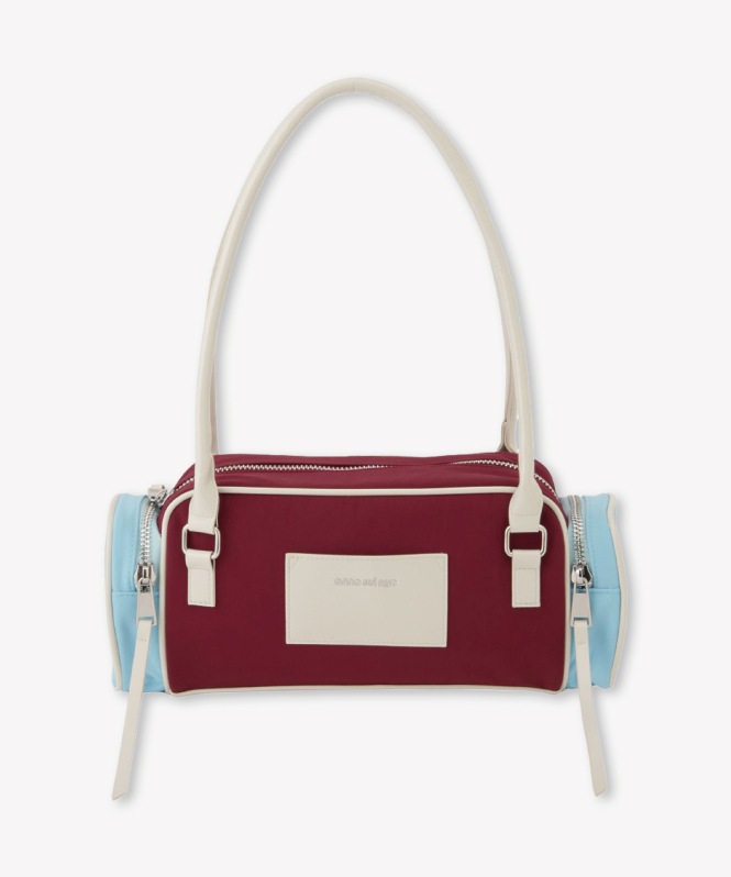 2トーンカラーナイロンバッグ