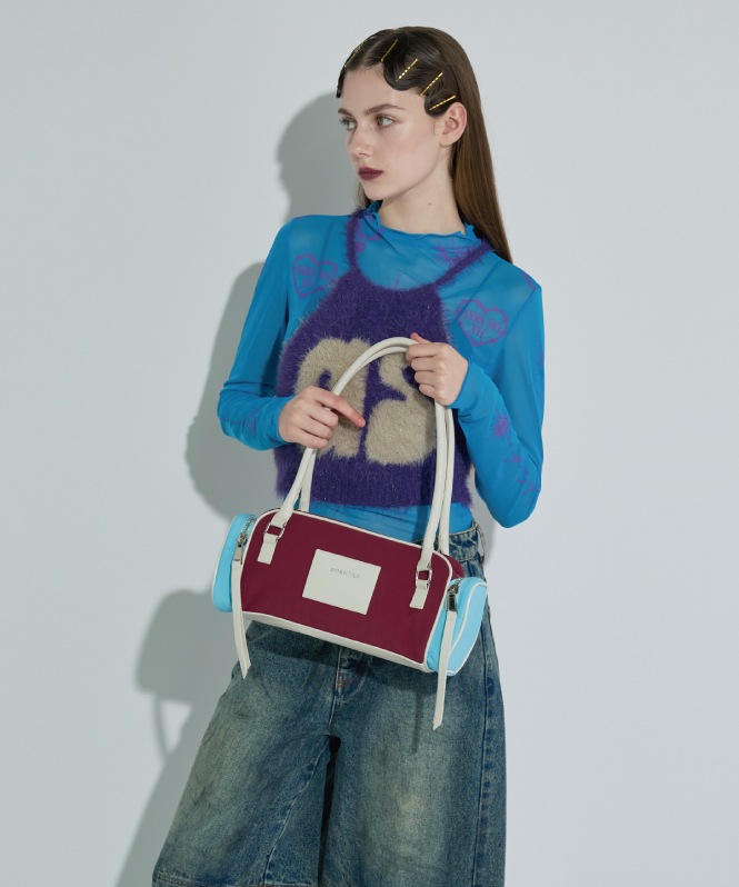 2トーンカラーナイロンバッグ