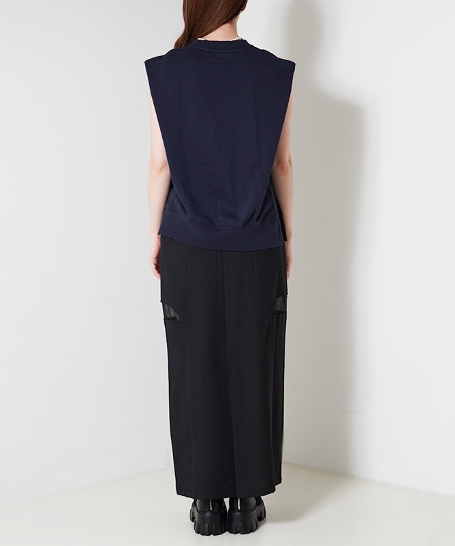 Pqran フロッキープリントプルオーバー