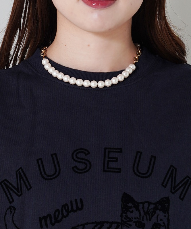 Pqran フロッキープリントプルオーバー | ALL ITEM | ROOM903 online