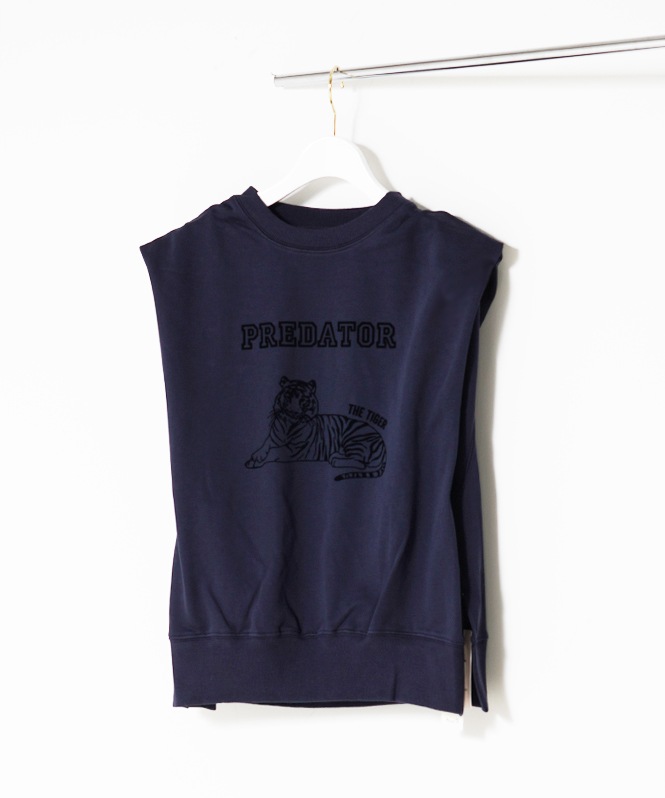 Pqran フロッキープリントプルオーバー