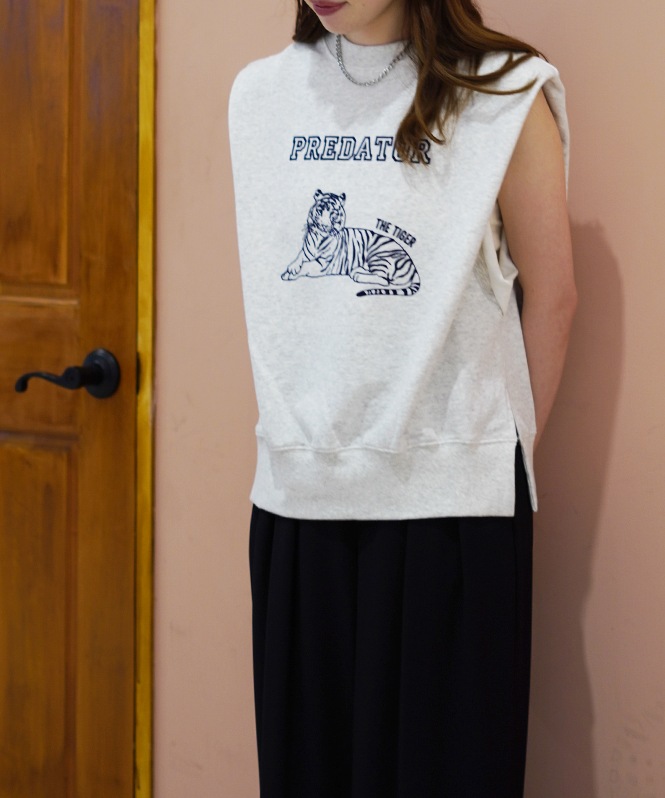 Pqran フロッキープリントプルオーバー | ALL ITEM | ROOM903 online