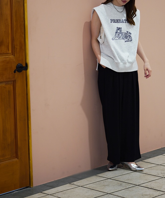 ぬっこページ Pqran フロッキープリントプルオーバー | ALL ITEM | ROOM903 online