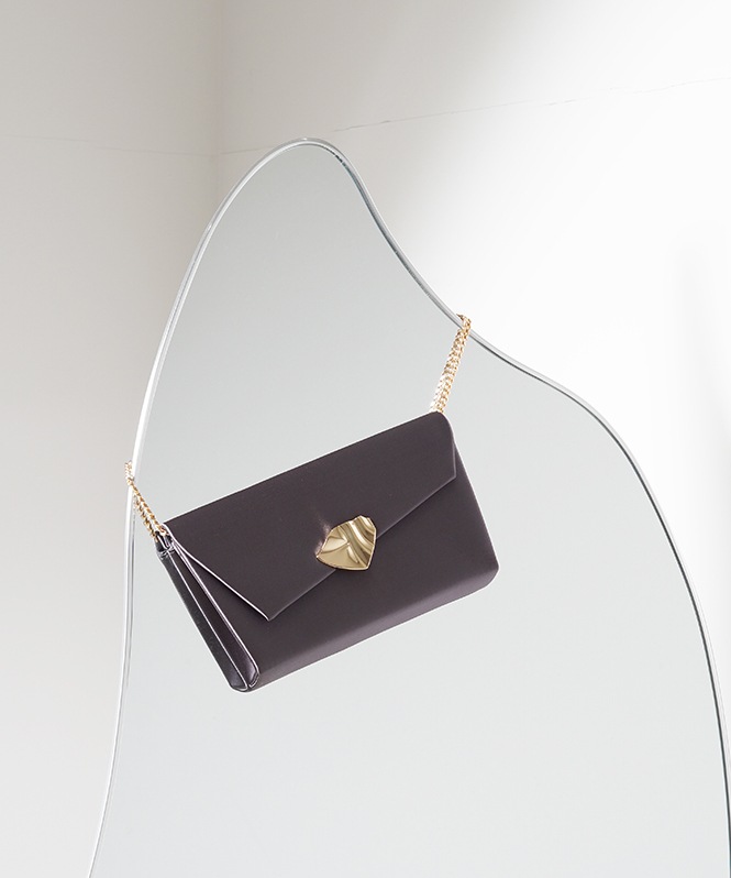 satin flap bag