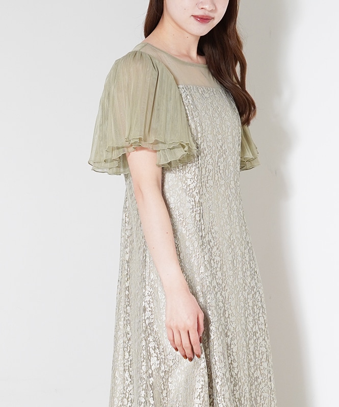 ジャガードレースワンピース