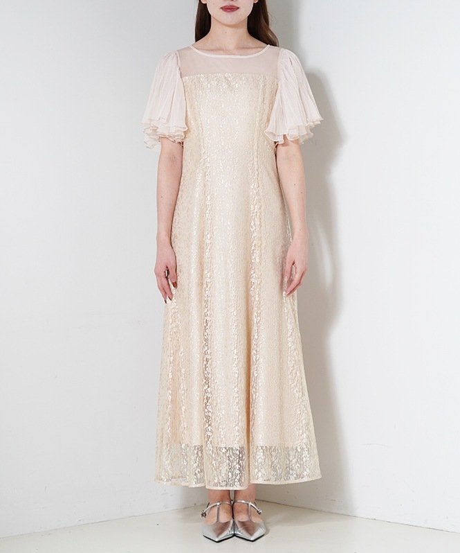 ジャガードレースワンピース