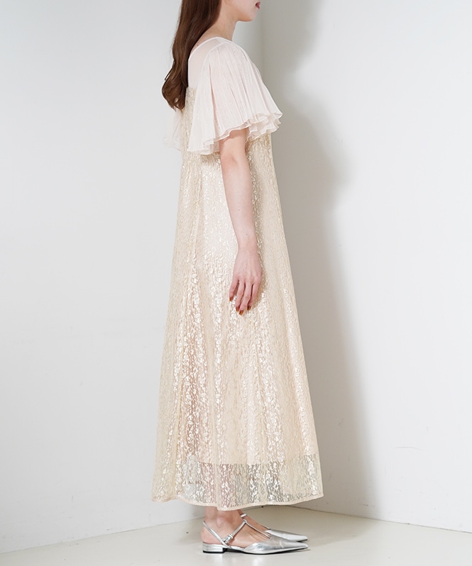 ジャガードレースワンピース