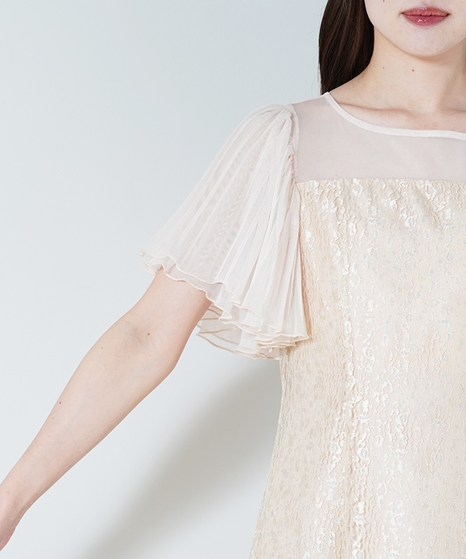 ジャガードレースワンピース