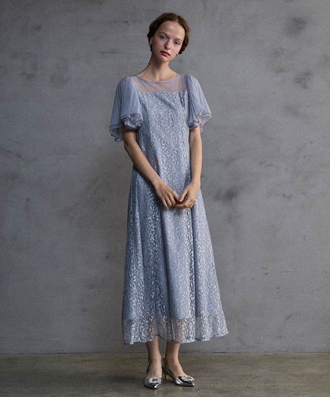 ジャガードレースワンピース