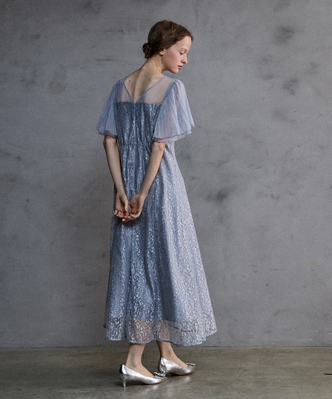 ジャガードレースワンピース