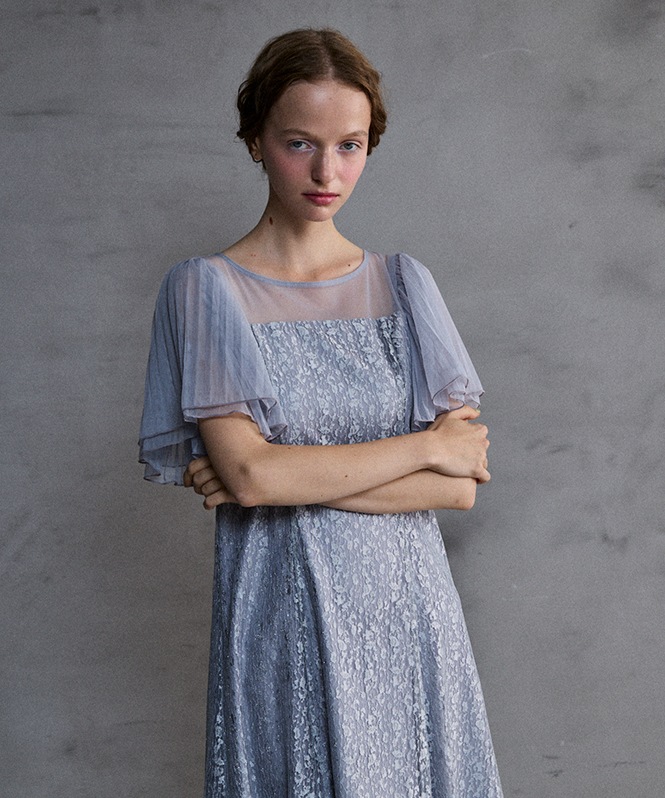 ジャガードレースワンピース