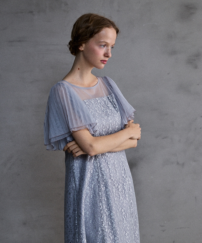 ジャガードレースワンピース