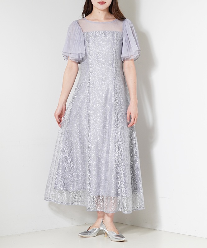 ジャガードレースワンピース