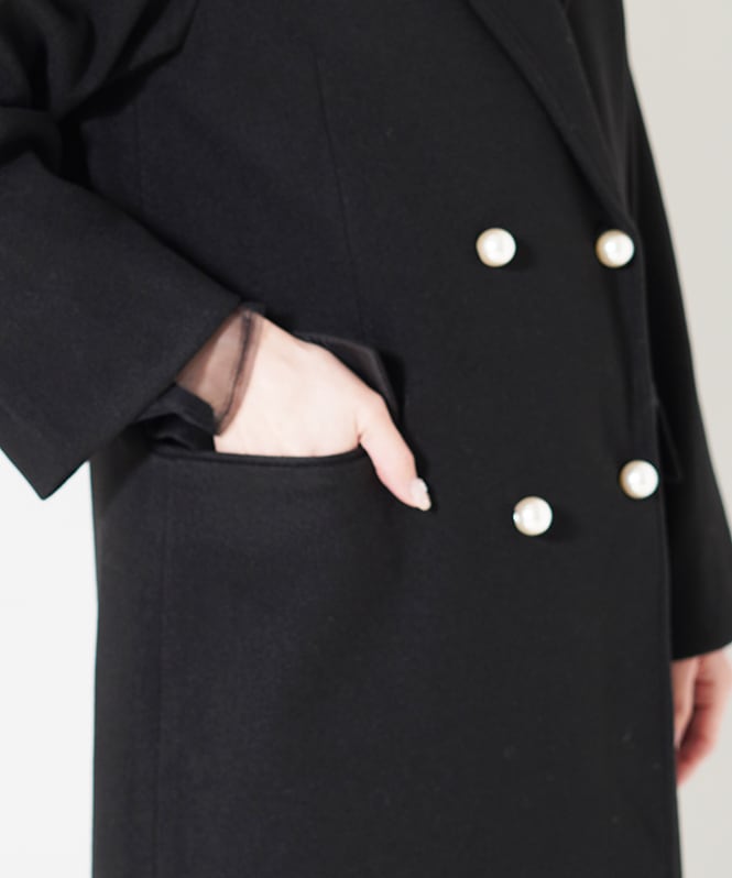 パール釦チェスターコート | OUTER,コート | ROOM903 online
