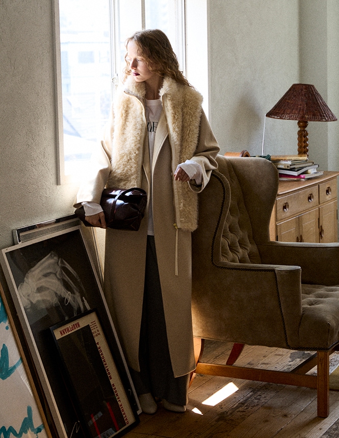 パール釦チェスターコート | OUTER,コート | ROOM903 online