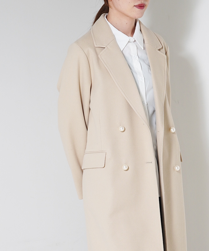 パール釦チェスターコート | OUTER,コート | ROOM903 online