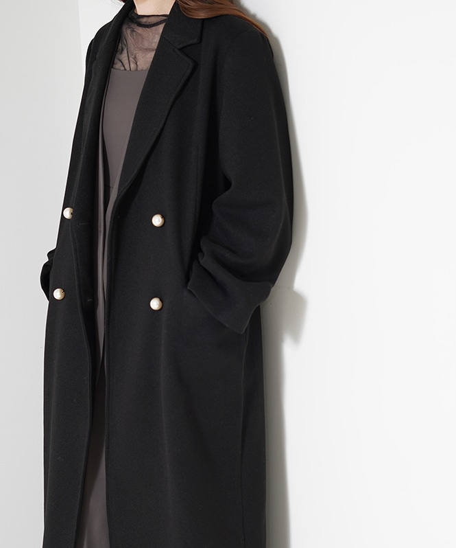 パール釦チェスターコート | OUTER,コート | ROOM903 online