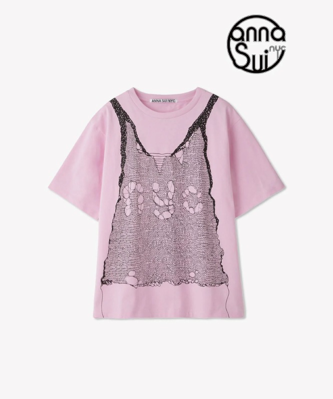 トロンプルイユプリントビッグTシャツ
