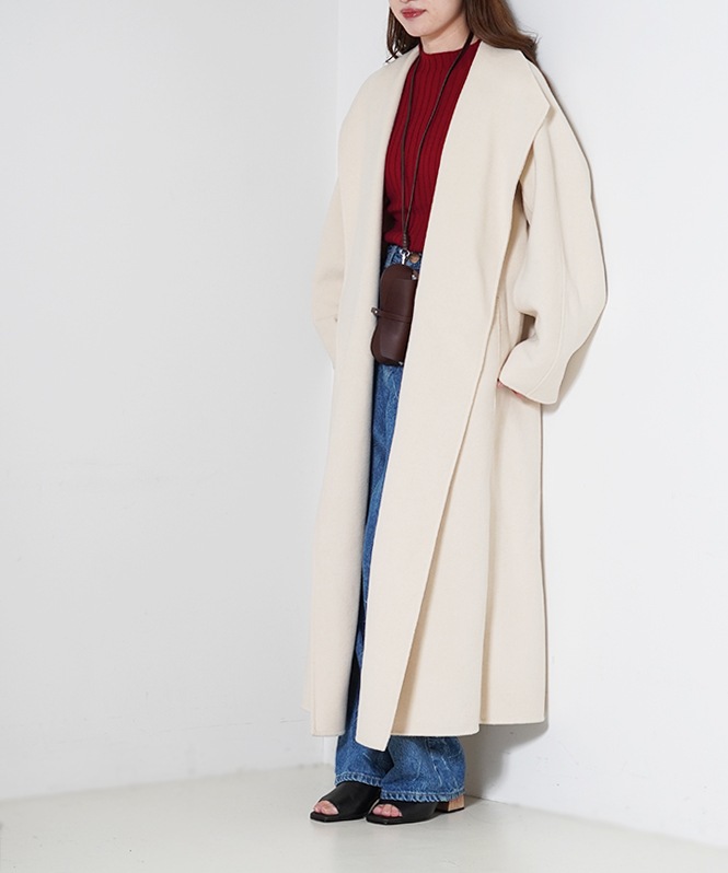 リバーロングフレアウールコート | ALL ITEM | ROOM903 online