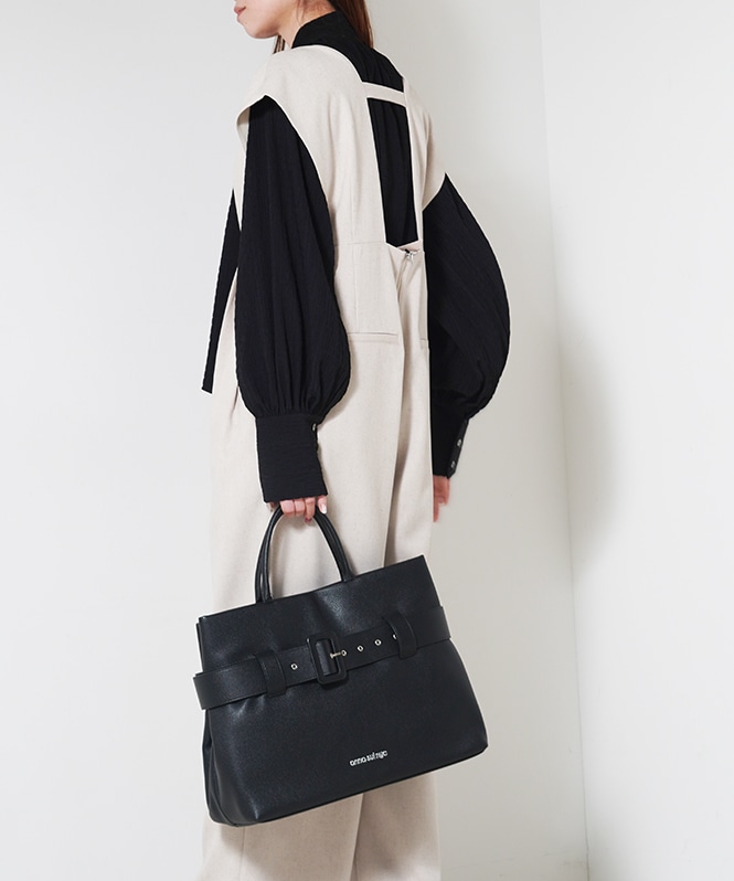 シアーテクスチャーボウタイ風ブラウス