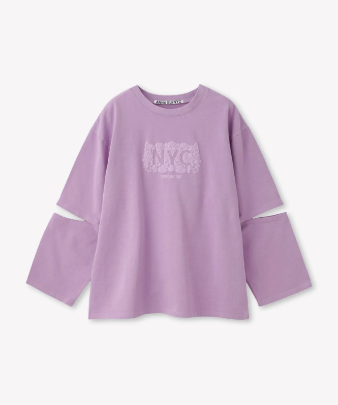 スリーブスラッシュロングTシャツ
