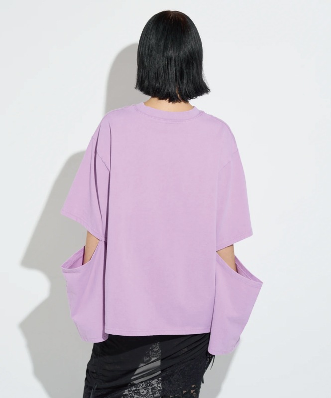 スリーブスラッシュロングTシャツ