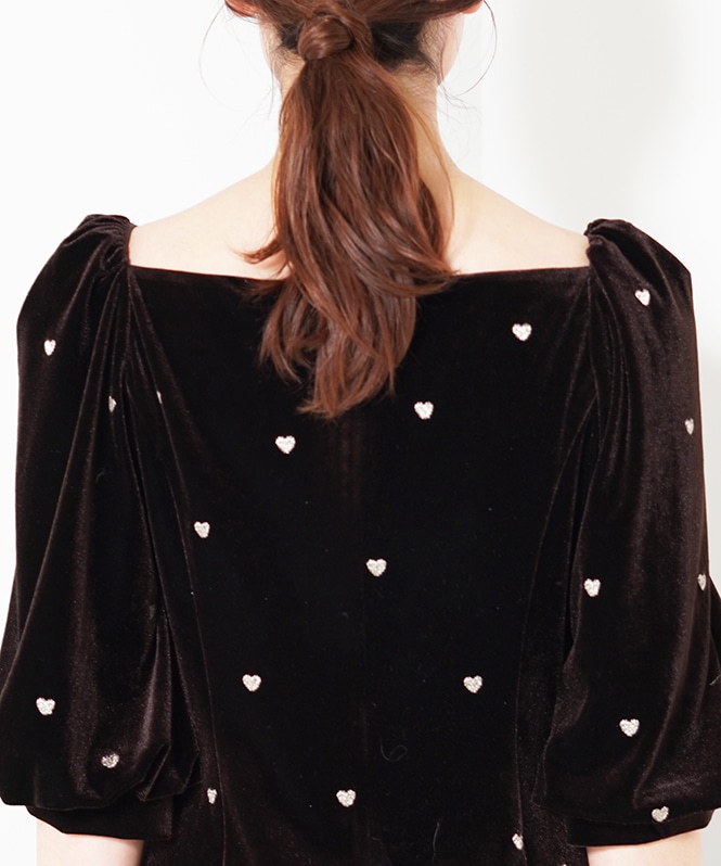 Sweetheart velour dress | DRESS,DRESS | ROOM903 online