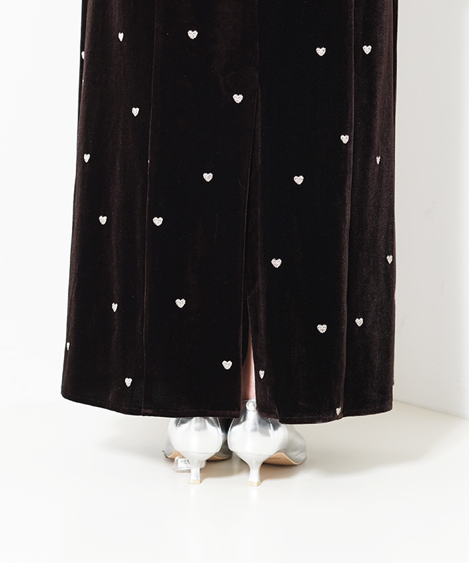 Sweetheart velour dress | DRESS,DRESS | ROOM903 online