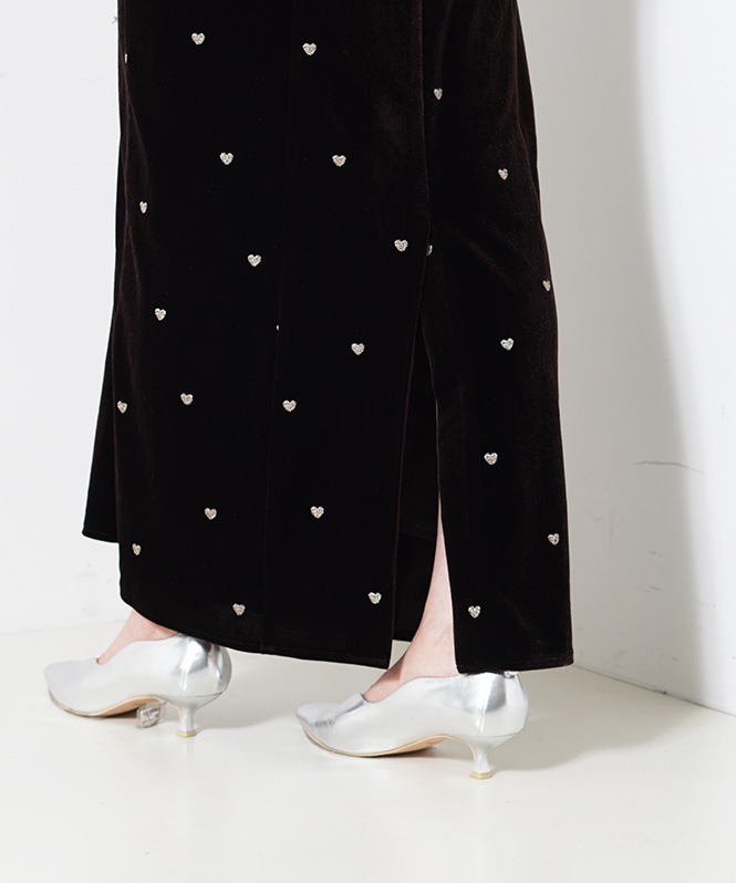 Sweetheart velour dress | DRESS,DRESS | ROOM903 online