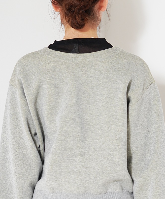 Cotton polyster Wface 2way tops