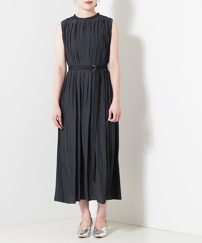 ベルト付きワンピース