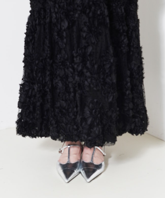 フラワーモチーフドットドレス | DRESS,DRESS | ROOM903 online