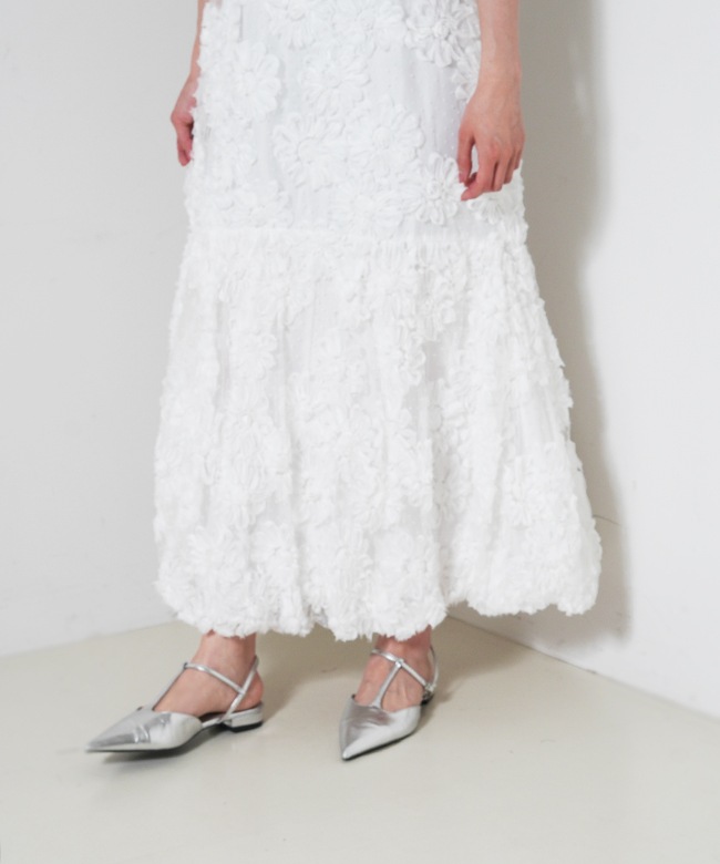 フラワーモチーフドットドレス | DRESS,DRESS | ROOM903 online